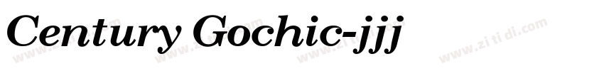 Century Gochic字体转换